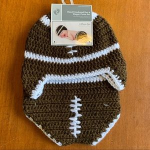 Crocheted Football Photo Set